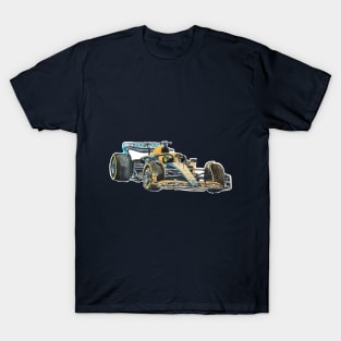 Racing Car in watercolours pattern illustration, Formula 1 watercolours T-Shirt